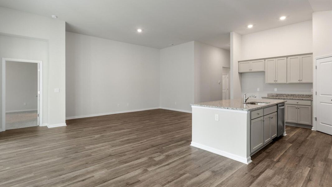 Representative unfurnished interior of a home built from the LITCHFIELD by D.R. Horton in Cedar Hill Landing, Navassa (Image 14).