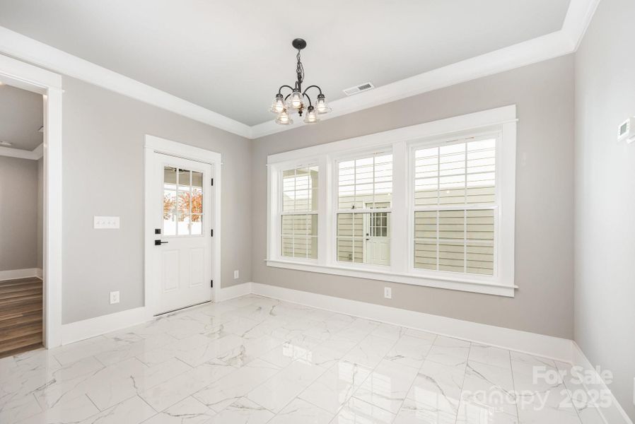 Eating area in kitchen Eating area in kitchen