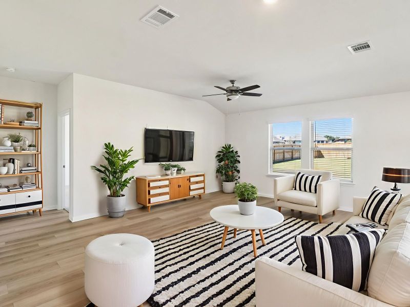 Furnished interior view inside a new home in Sagebrooke - Classic Series, San Antonio (Image 4).