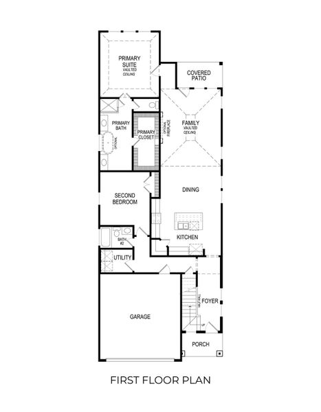 2D floor plan layout for the Washington F by First Texas Homes in Tabor Ranch, Denton, TX (Image 5). 2D floor plan layout for the Washington F by First Texas Homes in Tabor Ranch, Denton, TX (Image 5).