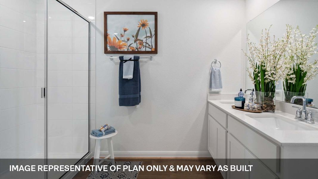 Furnished interior view inside a new home in Monarch Ranch, Manor (Image 31).