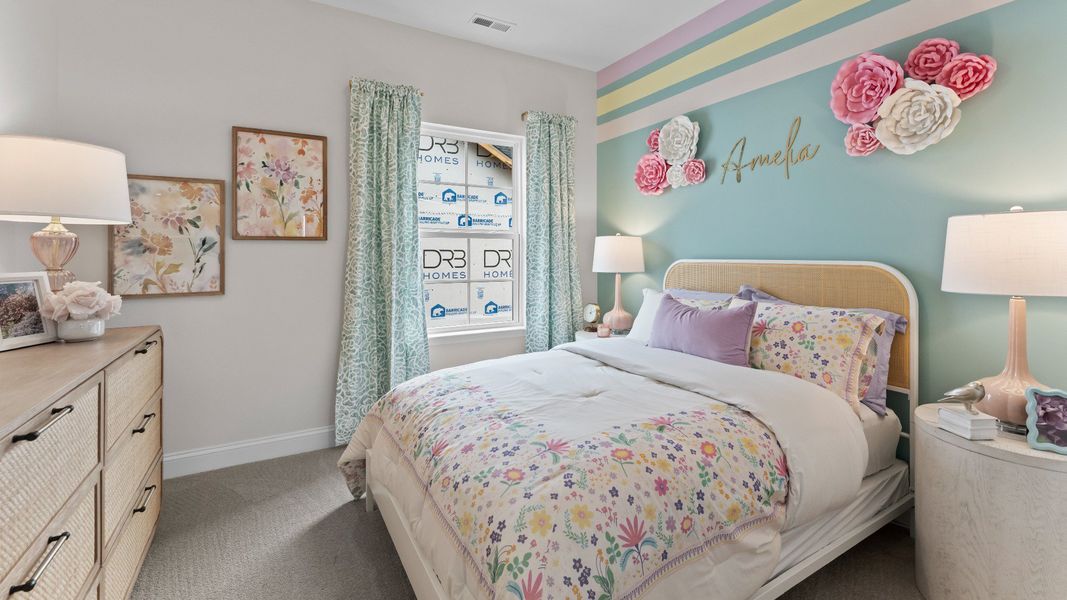 The Brockton Plan by DRB homes in Pineville, NC - Bedroom 2