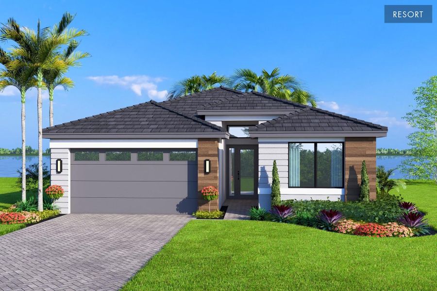 Representative exterior photo of a completed home built from the Abaco II by GL Homes in Valencia Vista at Riverland, Port St. Lucie, FL (Image 2). Representative exterior photo of a completed home built from the Abaco II by GL Homes in Valencia Vista at Riverland, Port St. Lucie, FL (Image 2).