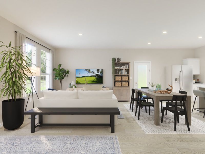 Furnished interior view inside a new home in Oak Ridge Park, Corinth (Image 3).