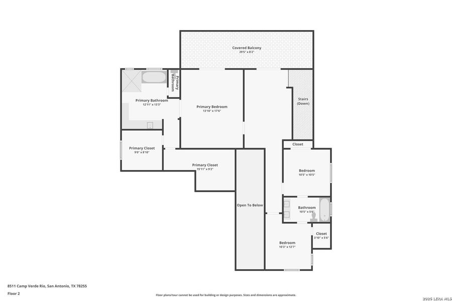 2D floor plan layout of this home in , San Antonio, TX (Image 5).