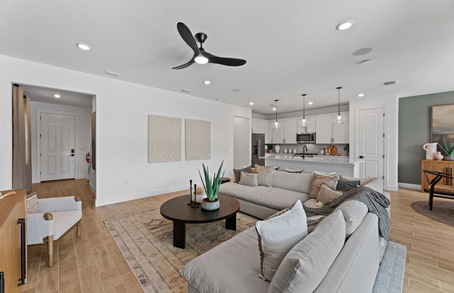 Connected, open living spaces