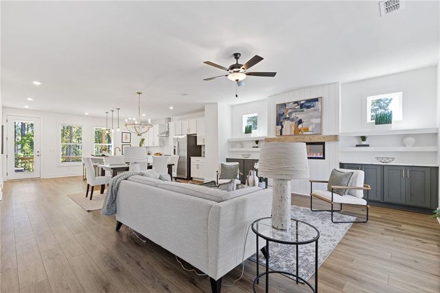 Furnished interior view inside a new home in , Suwanee (Image 4).