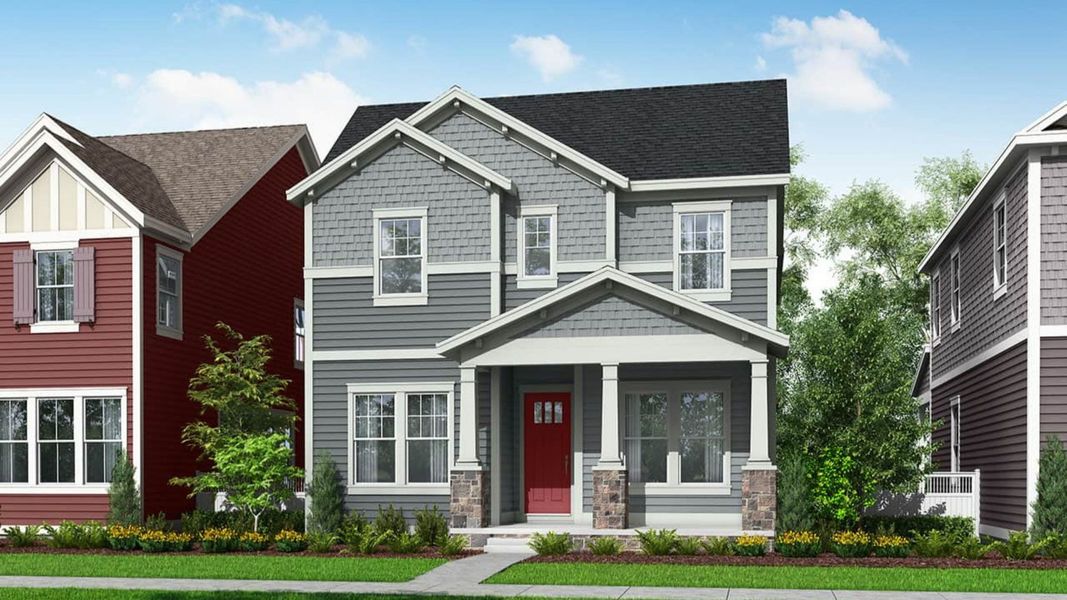 Representative exterior photo of a completed home built from the Vail by Brightland Homes in Westerly, Erie, CO (Image 6).