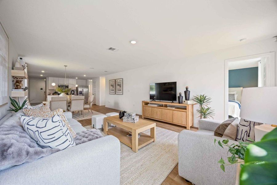 Furnished interior view inside a new home in Garver Heights, Houston (Image 7). Furnished interior view inside a new home in Garver Heights, Houston (Image 7).