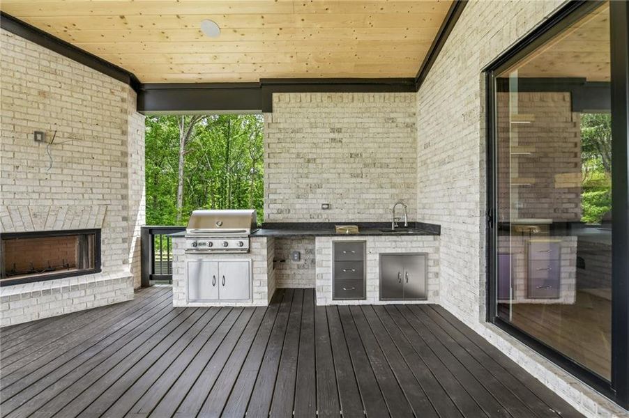 Exterior details and patio area of a home in , Buford (Image 37).