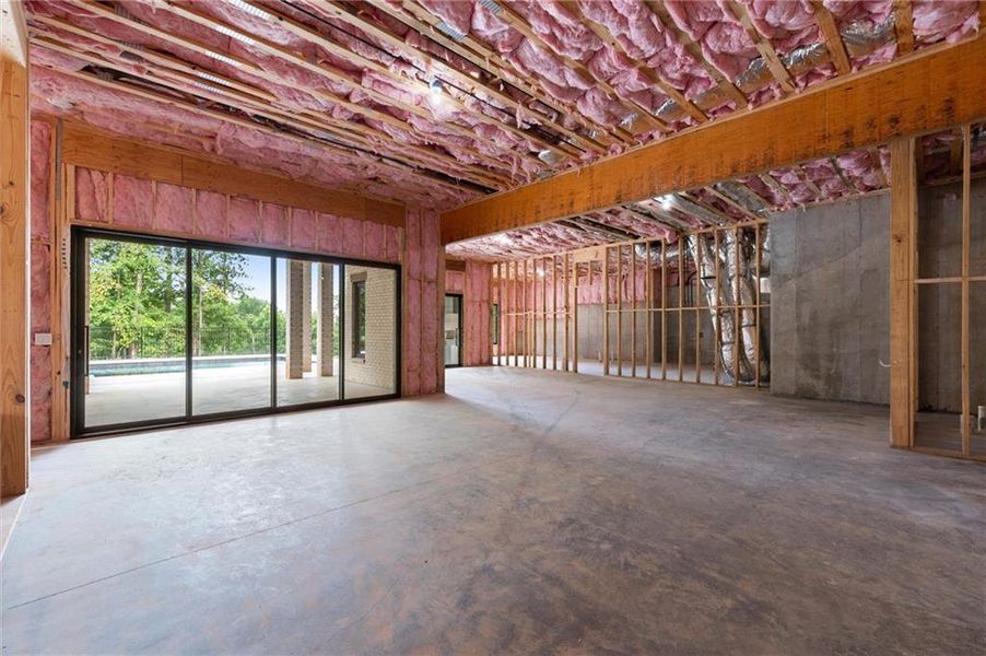 In-progress construction of a new home in , Alpharetta, GA (Image 89).