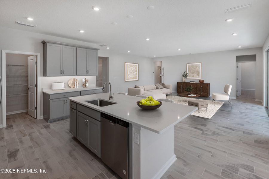 Furnished interior view inside a new home in Lakes at Bella Lago, Green Cove Springs (Image 12).