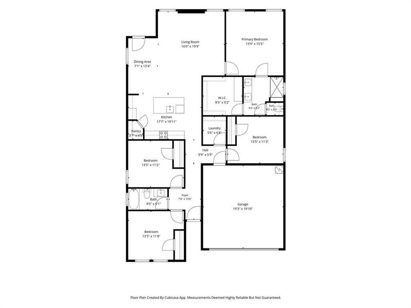 2D floor plan layout of this home in , Fort Worth, TX (Image 4).