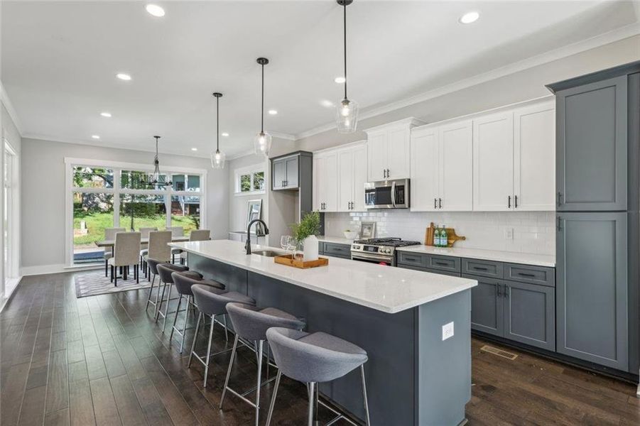 Furnished interior view inside a new home in , Atlanta (Image 5).