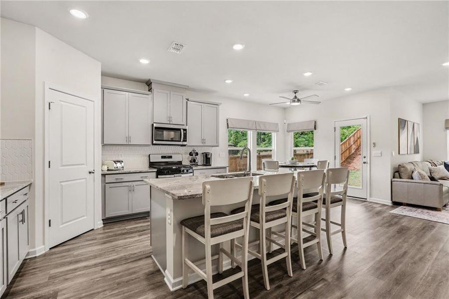 Furnished interior view inside a new home in , Canton (Image 23).
