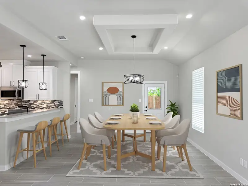 Furnished interior view inside a new home in , San Antonio (Image 9).