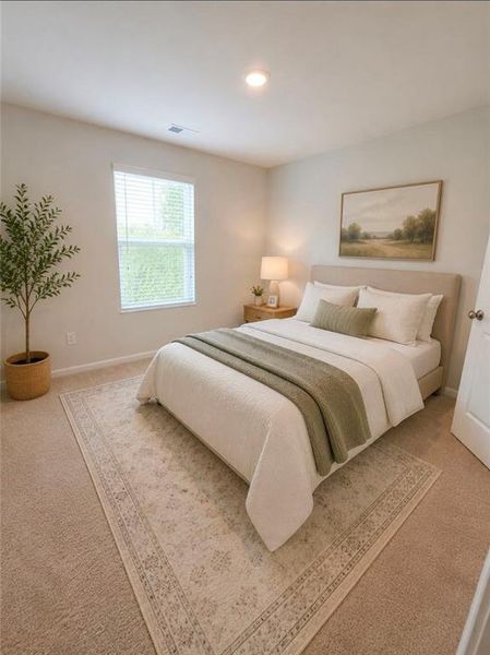 Furnished interior view inside a new home in Alcovy Trace, Lawrenceville (Image 5).
