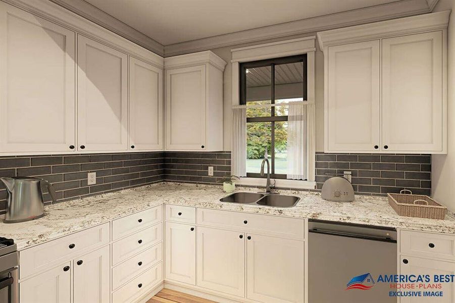 Furnished interior view inside a new home in Parallel Pastures, Poolville (Image 13).