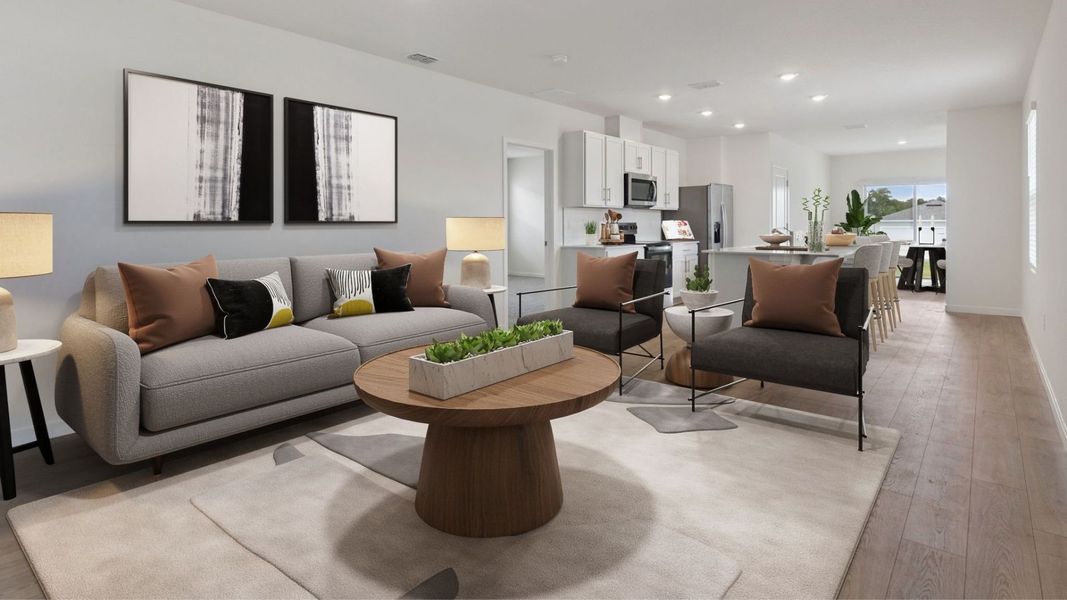 Furnished interior view inside a new home in Crossroads at Kelly Park, Apopka (Image 5).