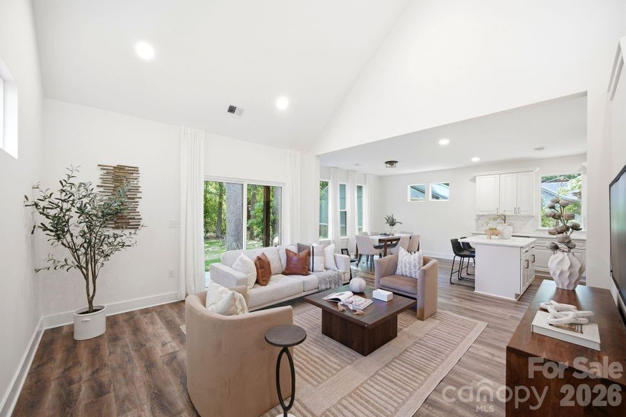 Furnished interior view inside a new home in , Charlotte (Image 9).