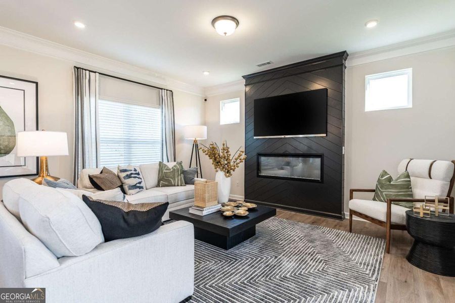 Furnished interior view inside a new home in Trellis Park, Hampton (Image 8). Furnished interior view inside a new home in Trellis Park, Hampton (Image 8).