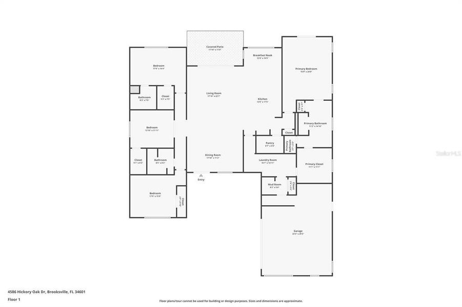 2D floor plan layout of this home in , Brooksville, FL (Image 5). 2D floor plan layout of this home in , Brooksville, FL (Image 5).