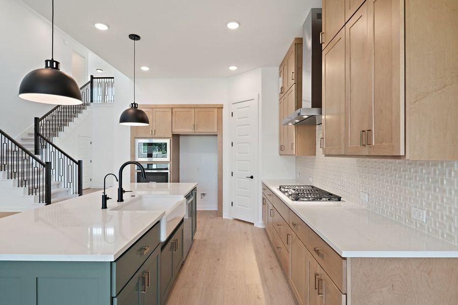 Furnished interior view inside a new home in Park Collection At Wolf Ranch, Georgetown (Image 12). Furnished interior view inside a new home in Park Collection At Wolf Ranch, Georgetown (Image 12).