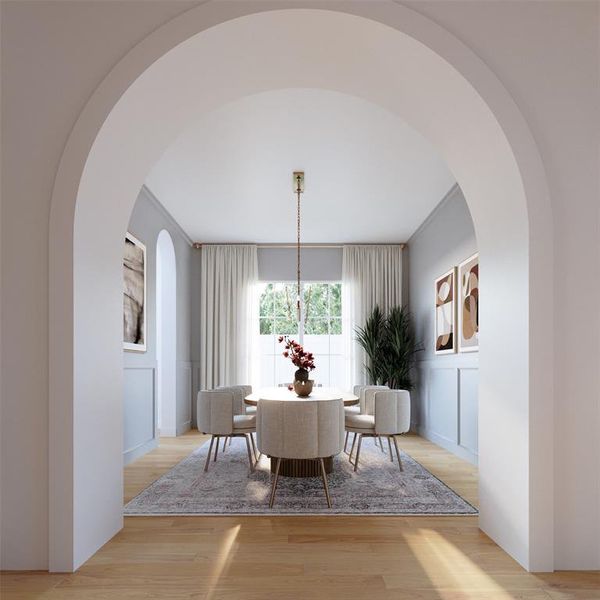 Furnished interior view inside a new home in , Dallas (Image 9).