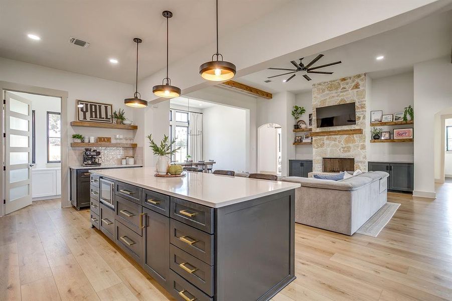 Furnished interior view inside a new home in , Weatherford (Image 6).