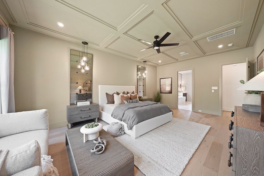 Furnished interior view inside a new home in COLTON - Fedrick Harris, Todd Mission (Image 37).