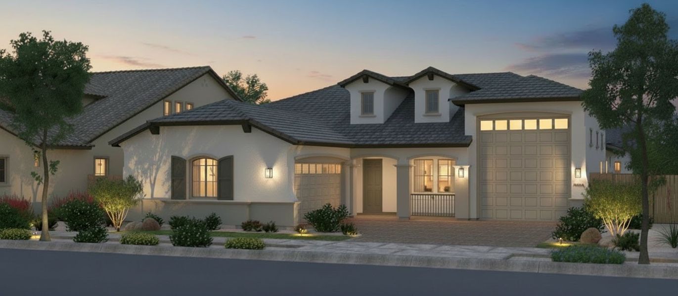 Representative exterior photo of a completed home built from the Annapolis by Fulton Homes in Sonoma Coast, Queen Creek, AZ (Image 4).
