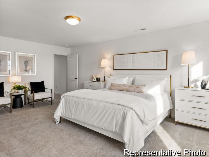 Furnished interior view inside a new home in North District at Flowers Plantation Townhomes, Clayton (Image 12).