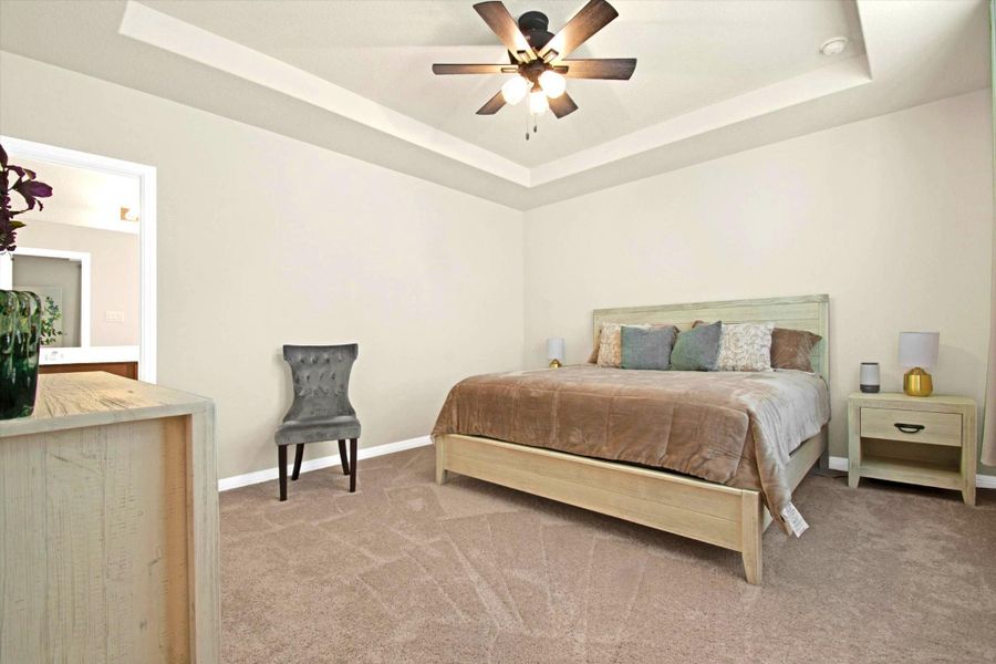 Furnished interior view inside a new home in Lariat, Liberty Hill (Image 9).