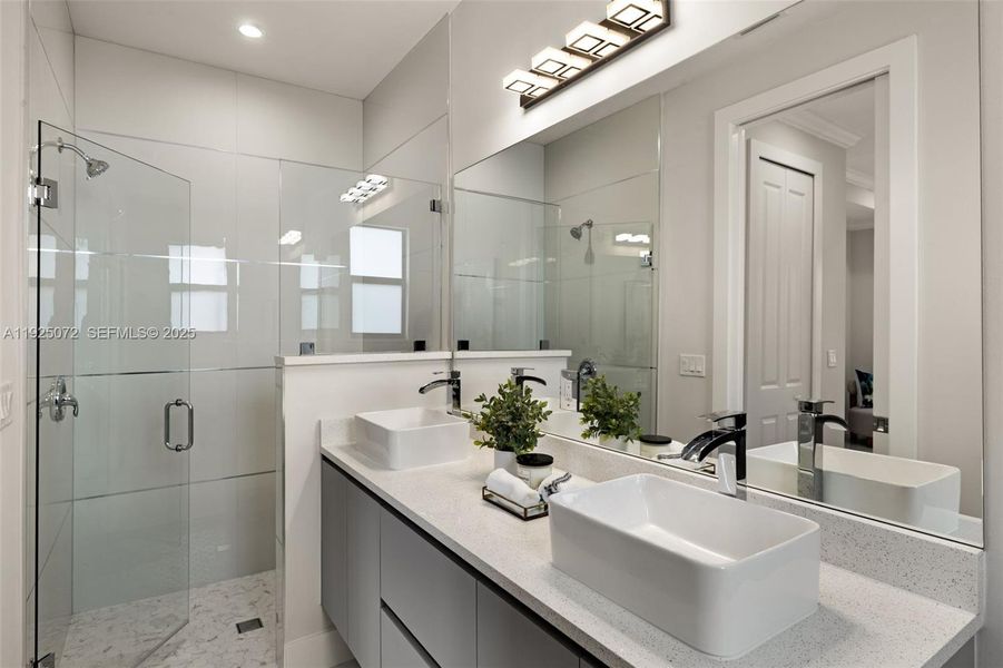 Furnished interior view inside a new home in , Naples (Image 18).