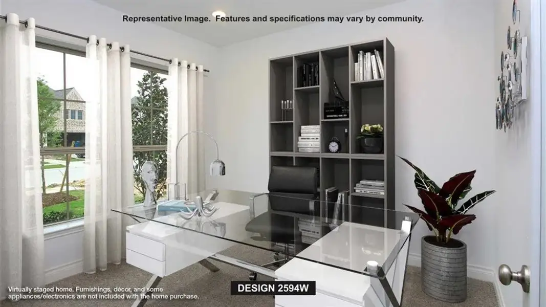 Furnished interior view inside a new home in Devonshire - Reserve 45', Forney (Image 5).