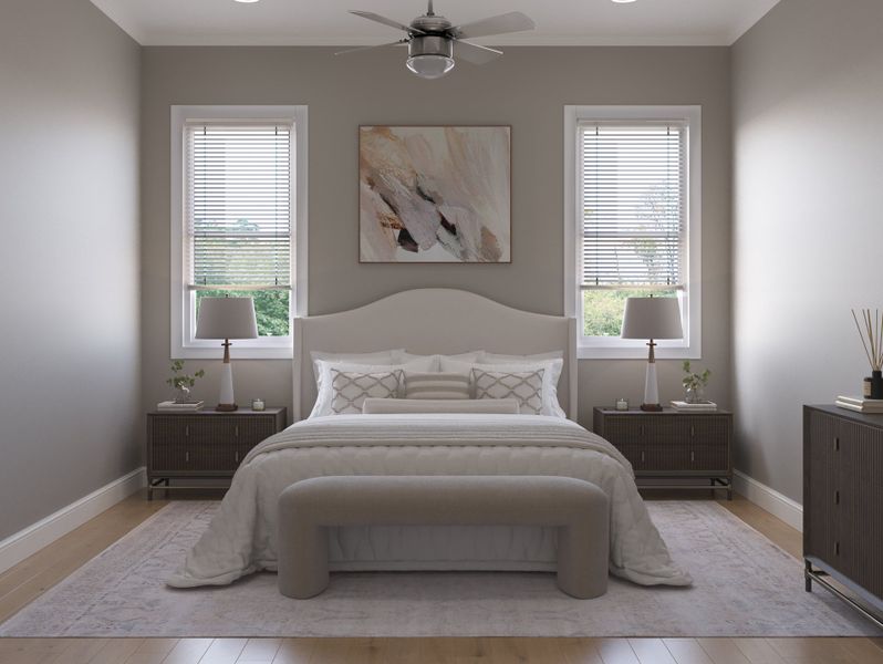 Owner's Bedroom - Interior Rendering Owner's Bedroom - Interior Rendering