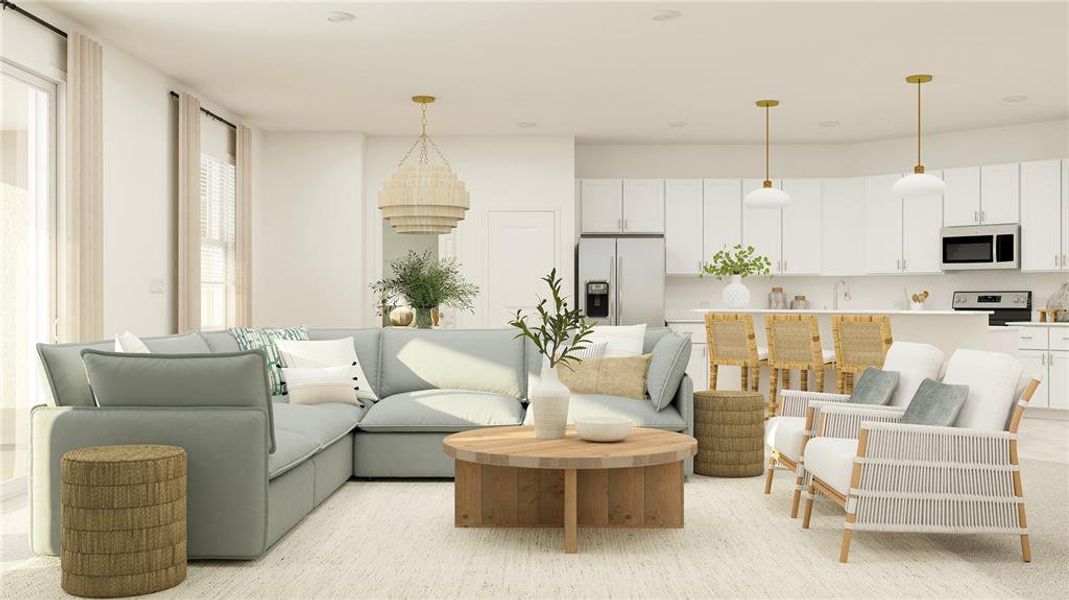 Furnished interior view inside a new home in Wellen Park Golf & Country Club, Venice (Image 2).