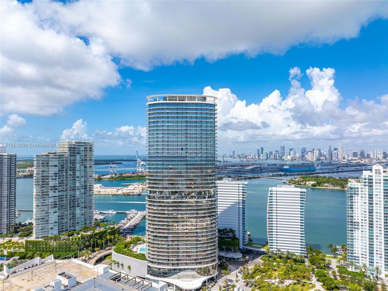 Front exterior of a new home in , Miami Beach, FL, highlighting curb appeal (Image 1). Front exterior of a new home in , Miami Beach, FL, highlighting curb appeal (Image 1).
