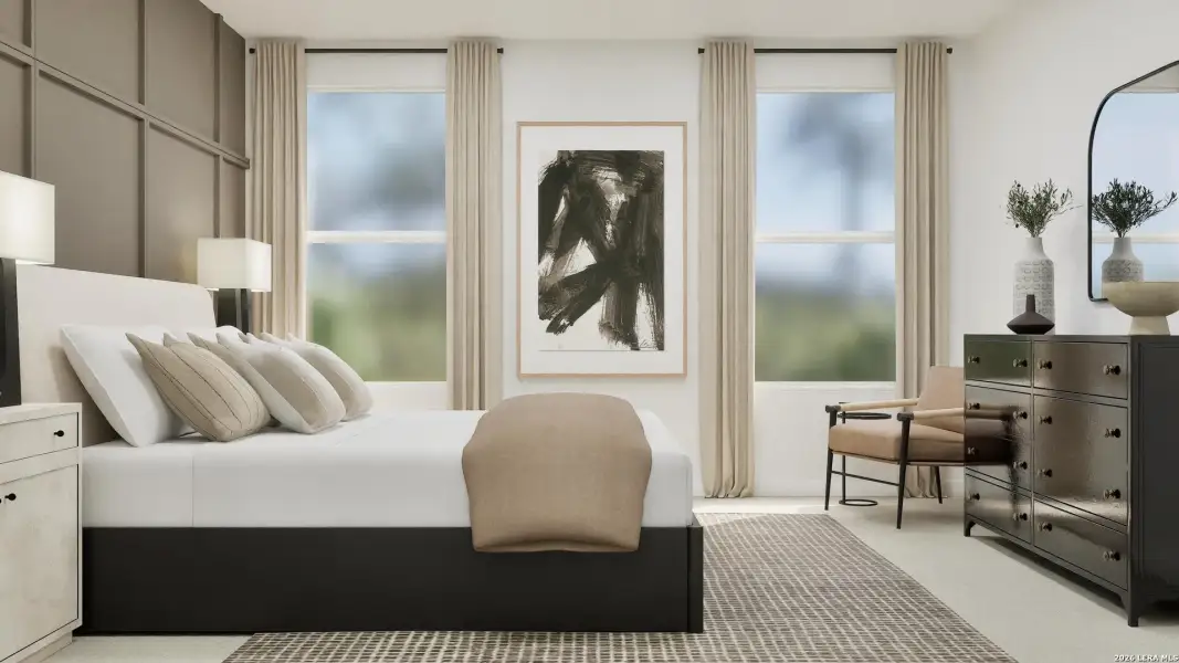 Furnished interior view inside a new home in Brookmill, San Antonio (Image 4).