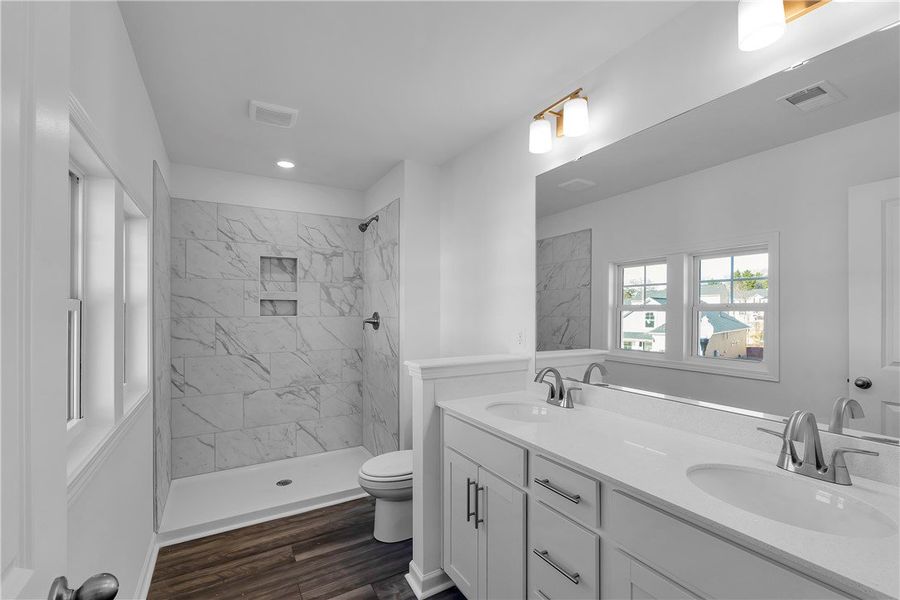 Furnished interior view inside a new home in Brownstone Park, Easley (Image 7).