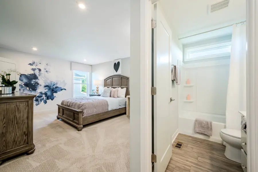 Representative furnished interior of a home built from the Leland by Fischer Homes in Leeland Farms, Fuquay Varina (Image 29).