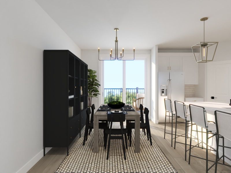 Furnished interior view inside a new home in McFarland Farms Townhomes, Mount Juliet (Image 5).