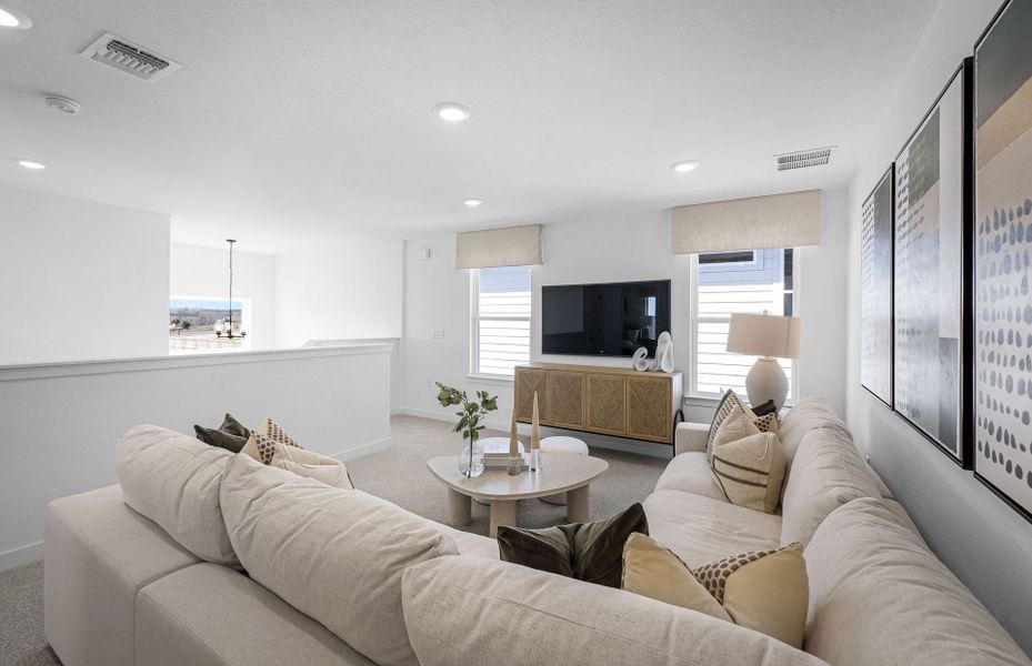 Representative furnished interior of a home built from the Fentress by Centex in Larson Crossing, Elgin (Image 16).