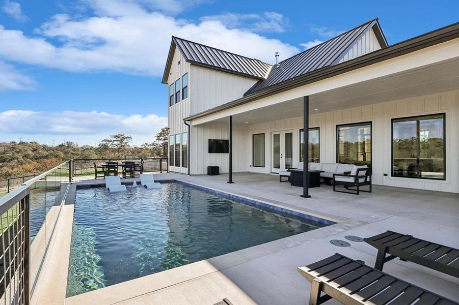Exterior details and patio area of a home in , Strawn (Image 2). Exterior details and patio area of a home in , Strawn (Image 2).