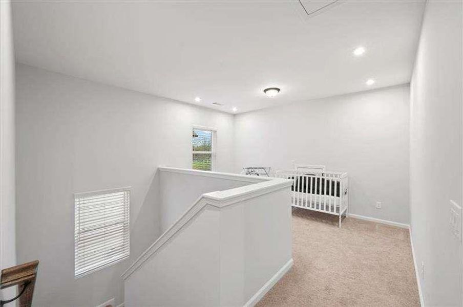 Spacious, unfurnished interior of a new home in Enclave at Edgewater, Holly Springs (Image 22). Spacious, unfurnished interior of a new home in Enclave at Edgewater, Holly Springs (Image 22).