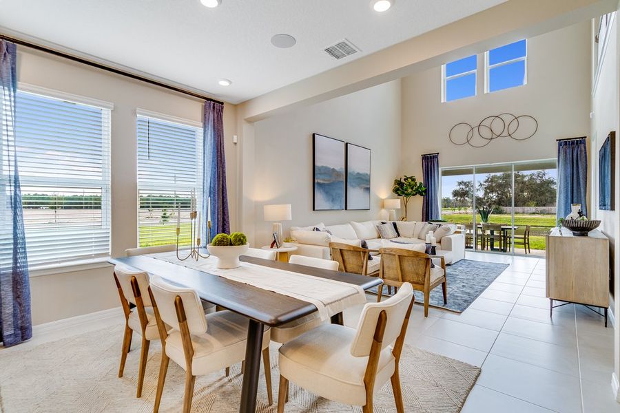Furnished interior view inside a new home in Center Lake Ranch Community Group Page, St. Cloud (Image 11).