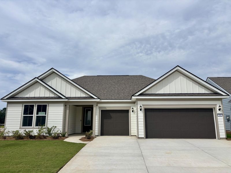 Front exterior of a new home in Nexton, Summerville, SC, highlighting curb appeal (Image 2).