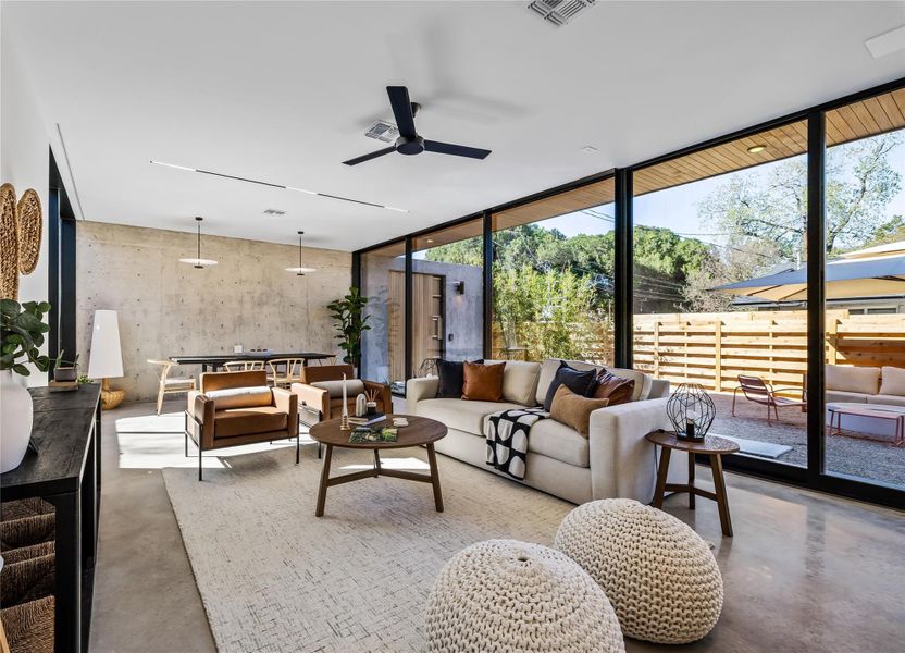 Furnished interior view inside a new home in , Austin (Image 13). Furnished interior view inside a new home in , Austin (Image 13).
