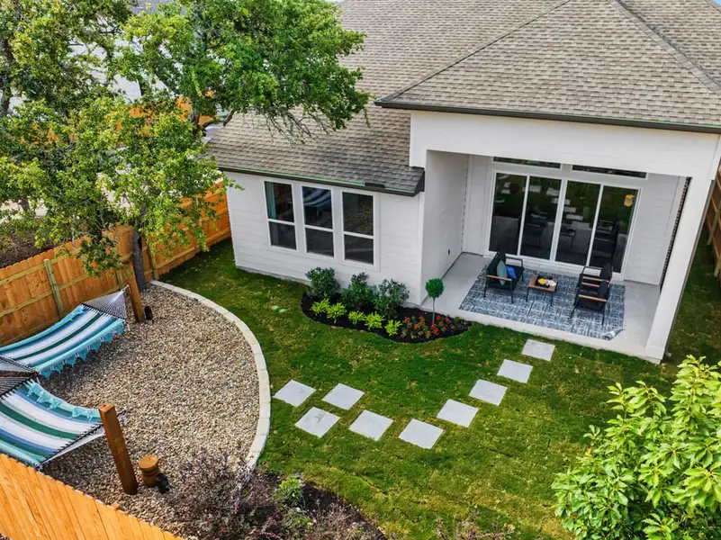 Representative exterior photo of a completed home built from the Linden by Tri Pointe Homes in Arbor Collection at Heritage, Dripping Springs, TX (Image 19).