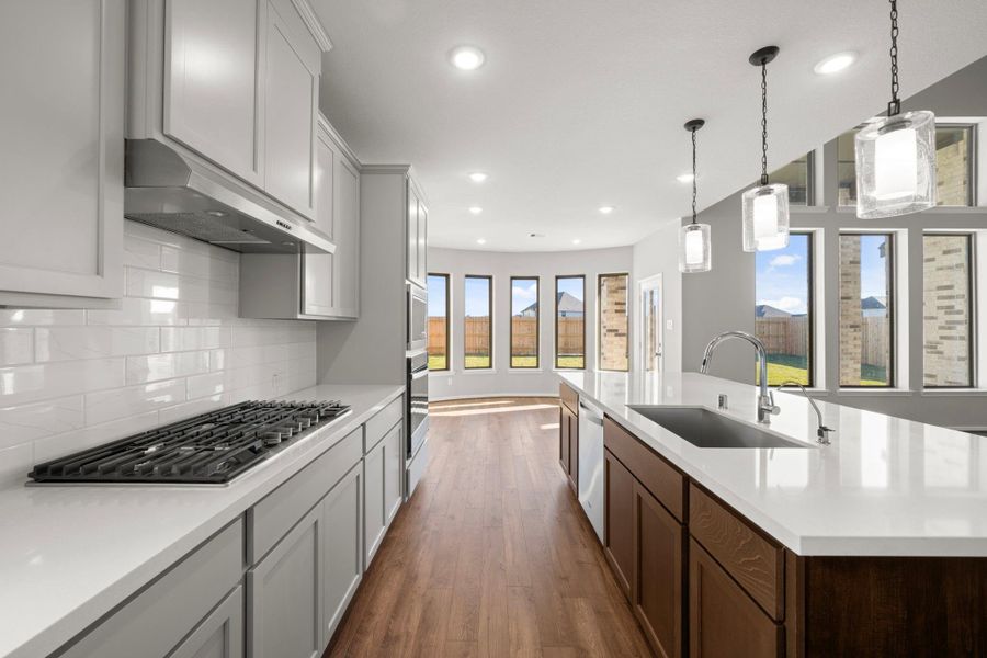 Furnished interior view inside a new home in The Meadows at Imperial Oaks 60', Conroe (Image 10).